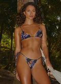 Calista Bikini Top - Dark Floral