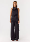 Emilee Cowl Top - Black