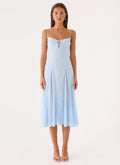 Erynda Midi Dress - Blue