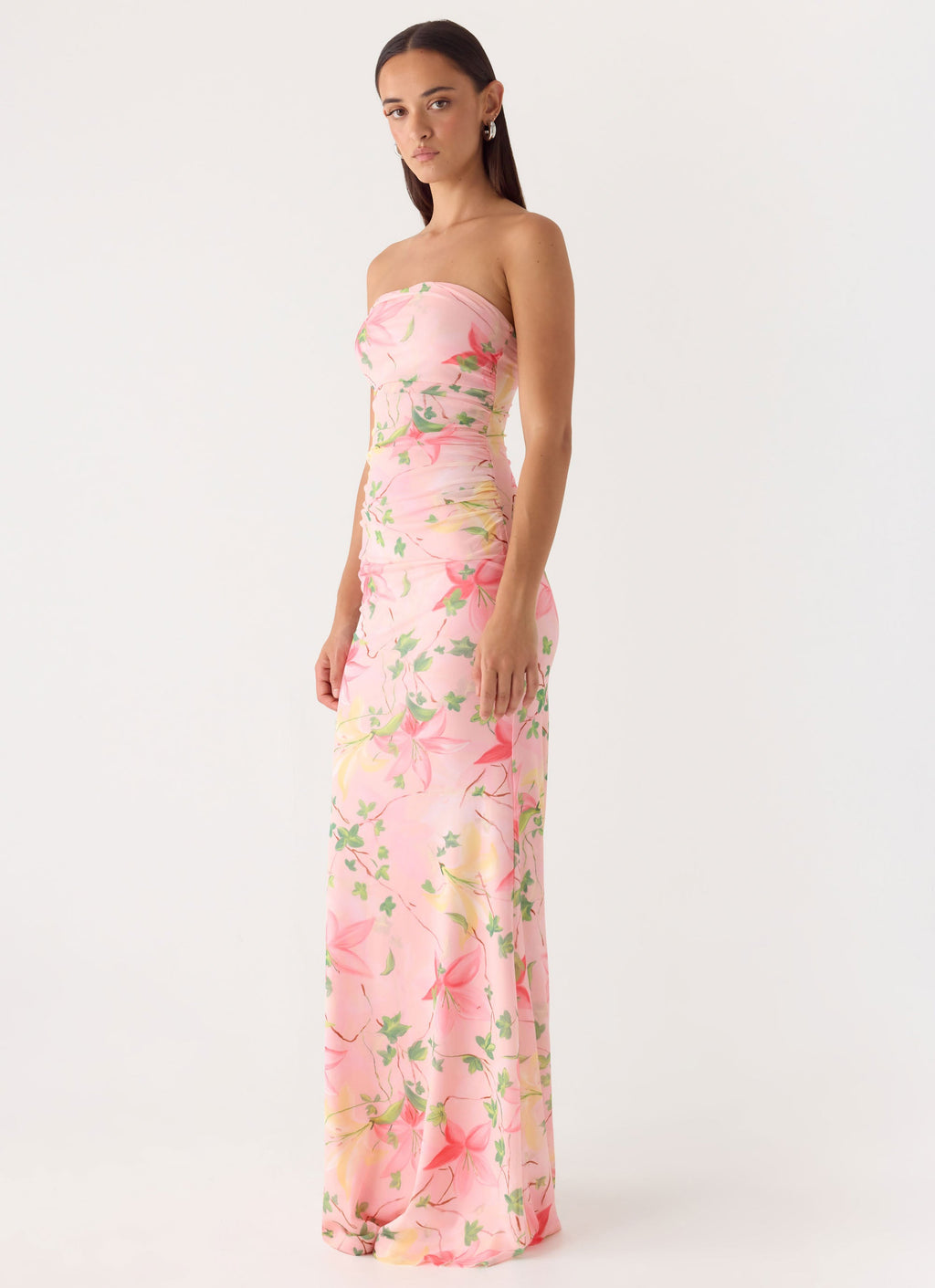 Iroha Strapless Maxi Dress - Blooming Spring