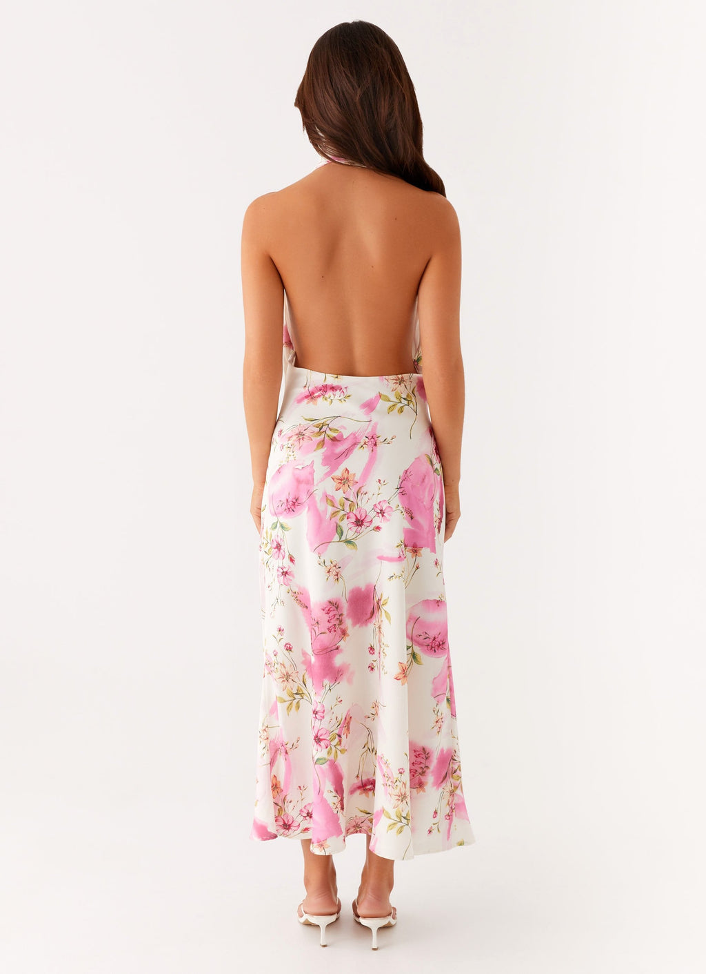 Jensen Midi Dress - Ivory Floral Print