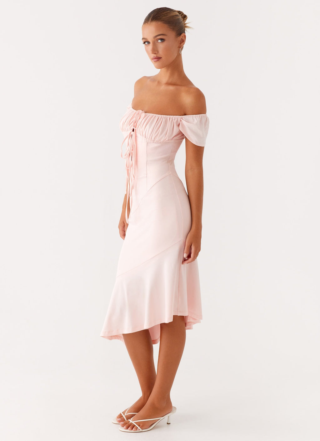 Katherine Midi Dress - Pink