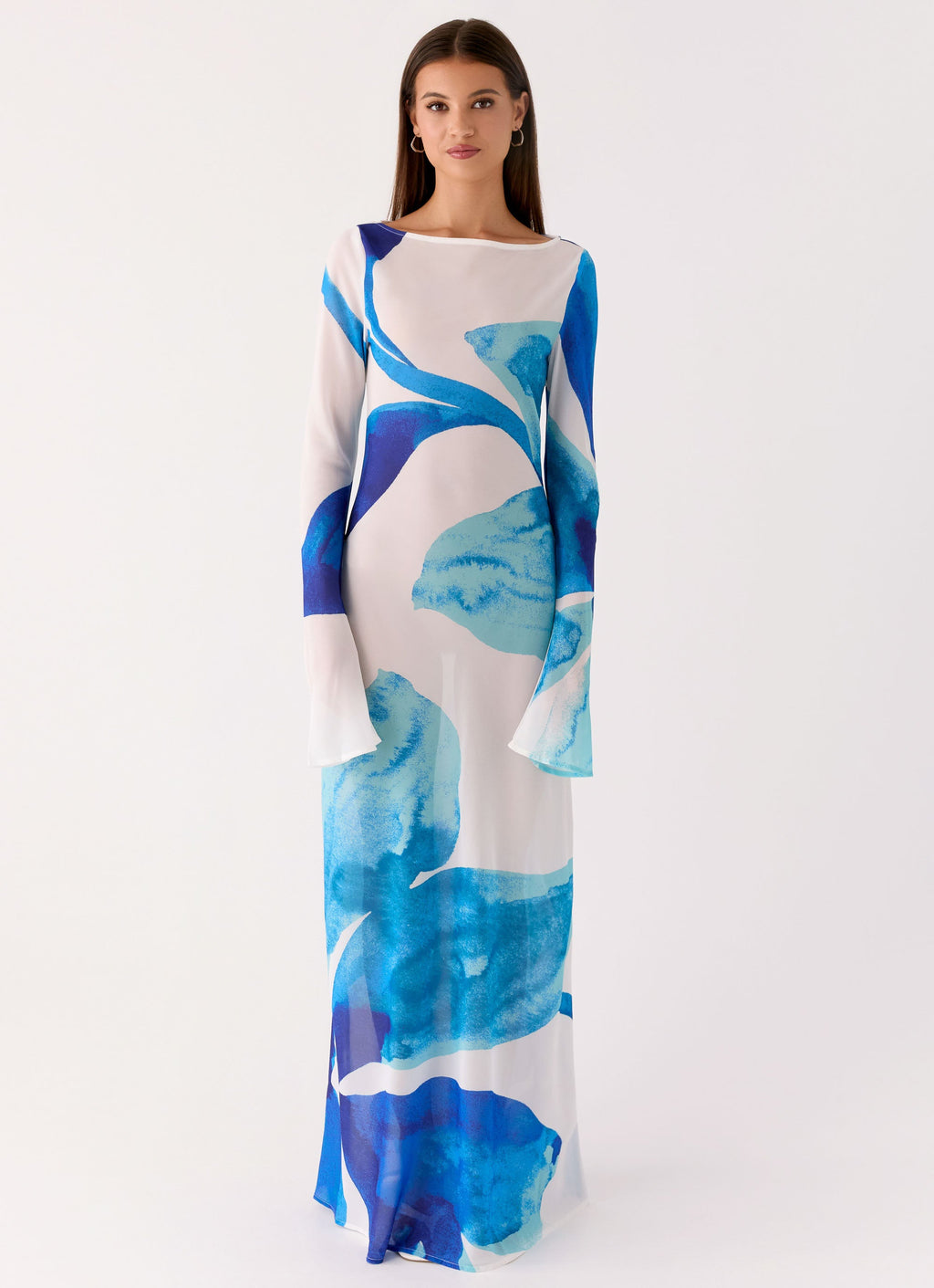 Lorde Maxi Dress - Cerulean Bloom