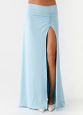 Ocean Plunge Maxi Skirt - Blue