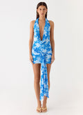 Orchard Mini Dress - Indigo Garden