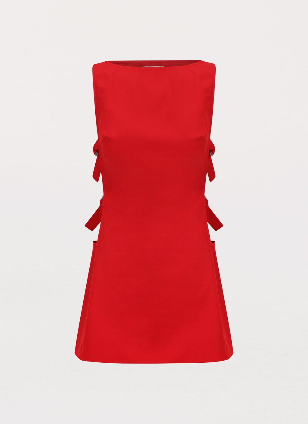 Cherish You Buckle Mini Dress - Red