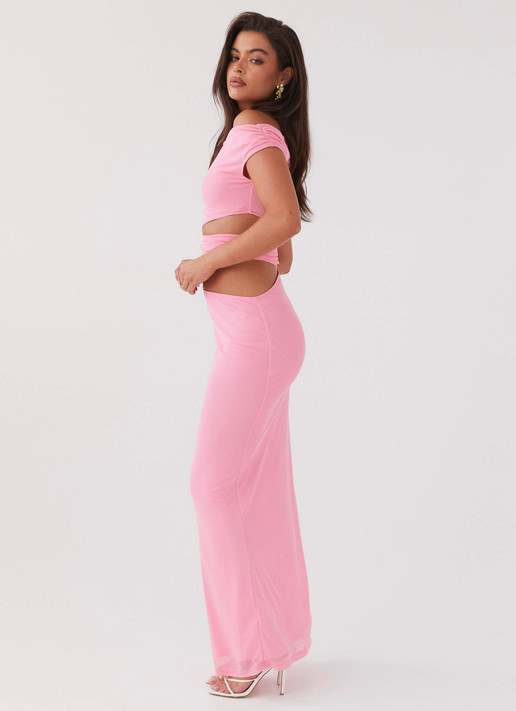 Margot One Shoulder Maxi Dress - Candy