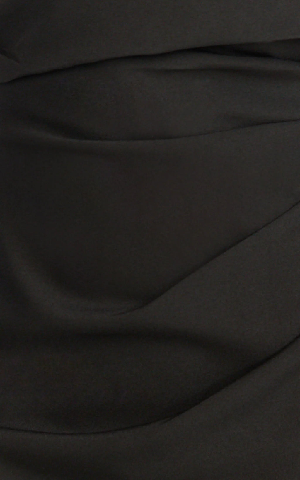Pearce Maxi Dress - Gathered One Sleeve Bodycon Dress in Black